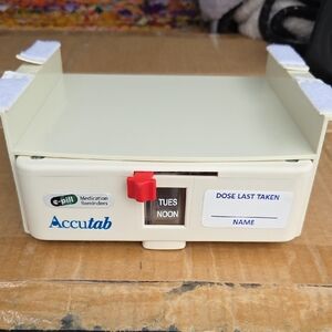 Accutab Weekly Pill Medication Reminder Dispenser Organizer